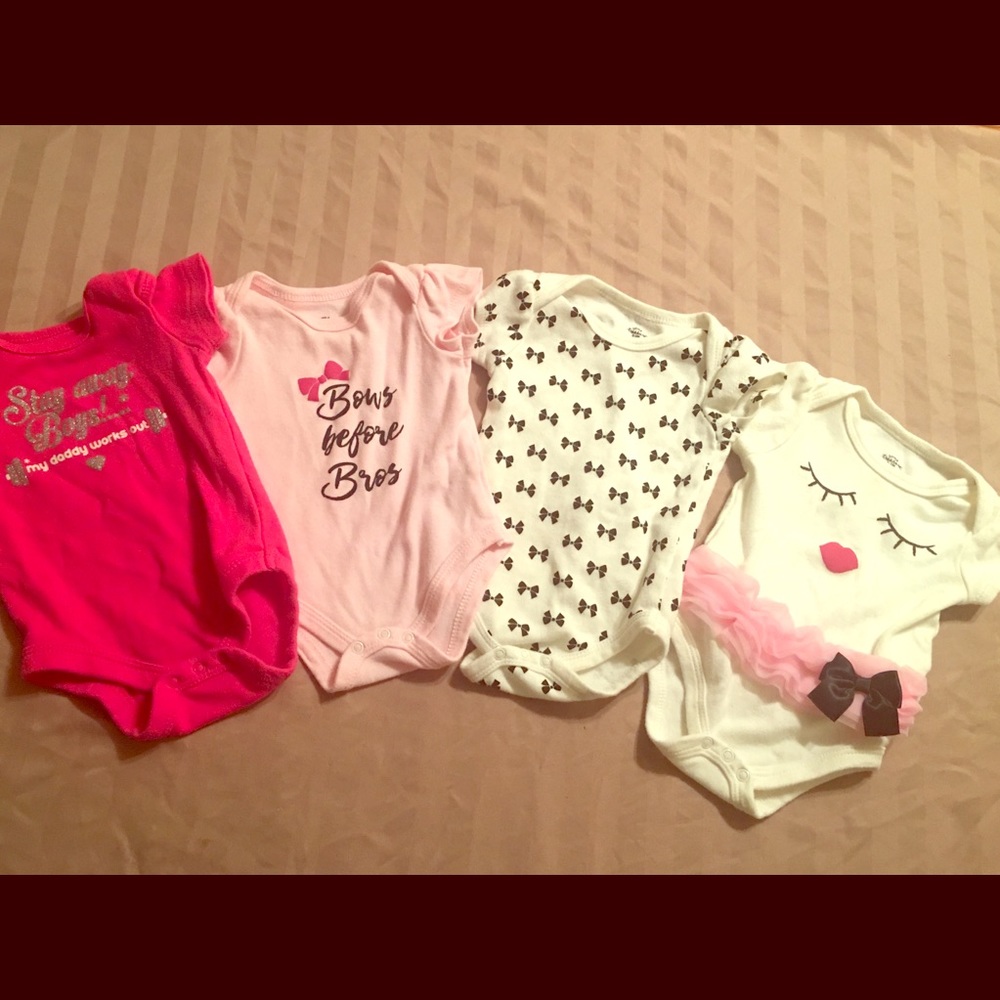 ***SOLD****baby girl onesies.